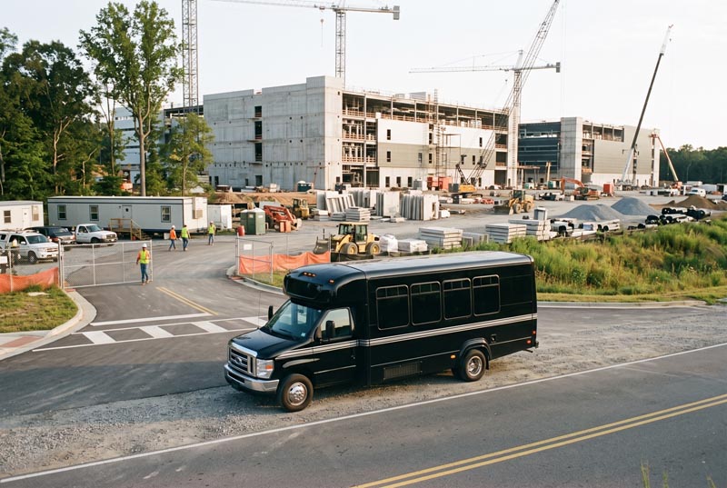 Construction Site Shuttle Bus Services in Tampa, FL